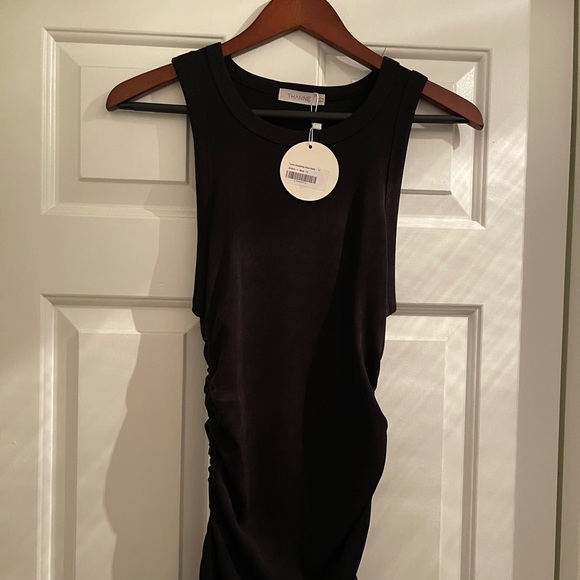 SOLD Torvie Drawstring Dress Black - Picture 5 of 7